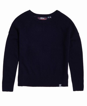 Superdry Bria Raglan Knit Női Kötöttáru Sötétkék | SBOVA1872